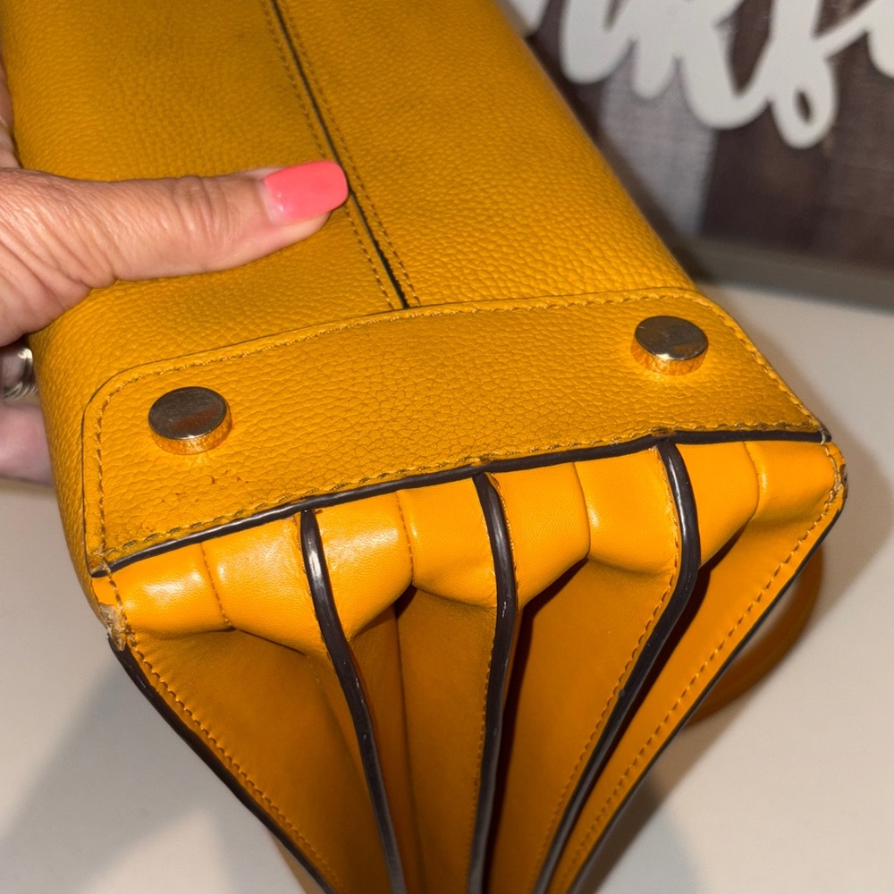 Michael Kors Mustard Satchel Bag - Picture 8 of 12